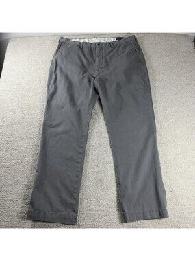 Polo Ralph Lauren Flat Front Chino Pants Gray Men’s Size 40 x 32